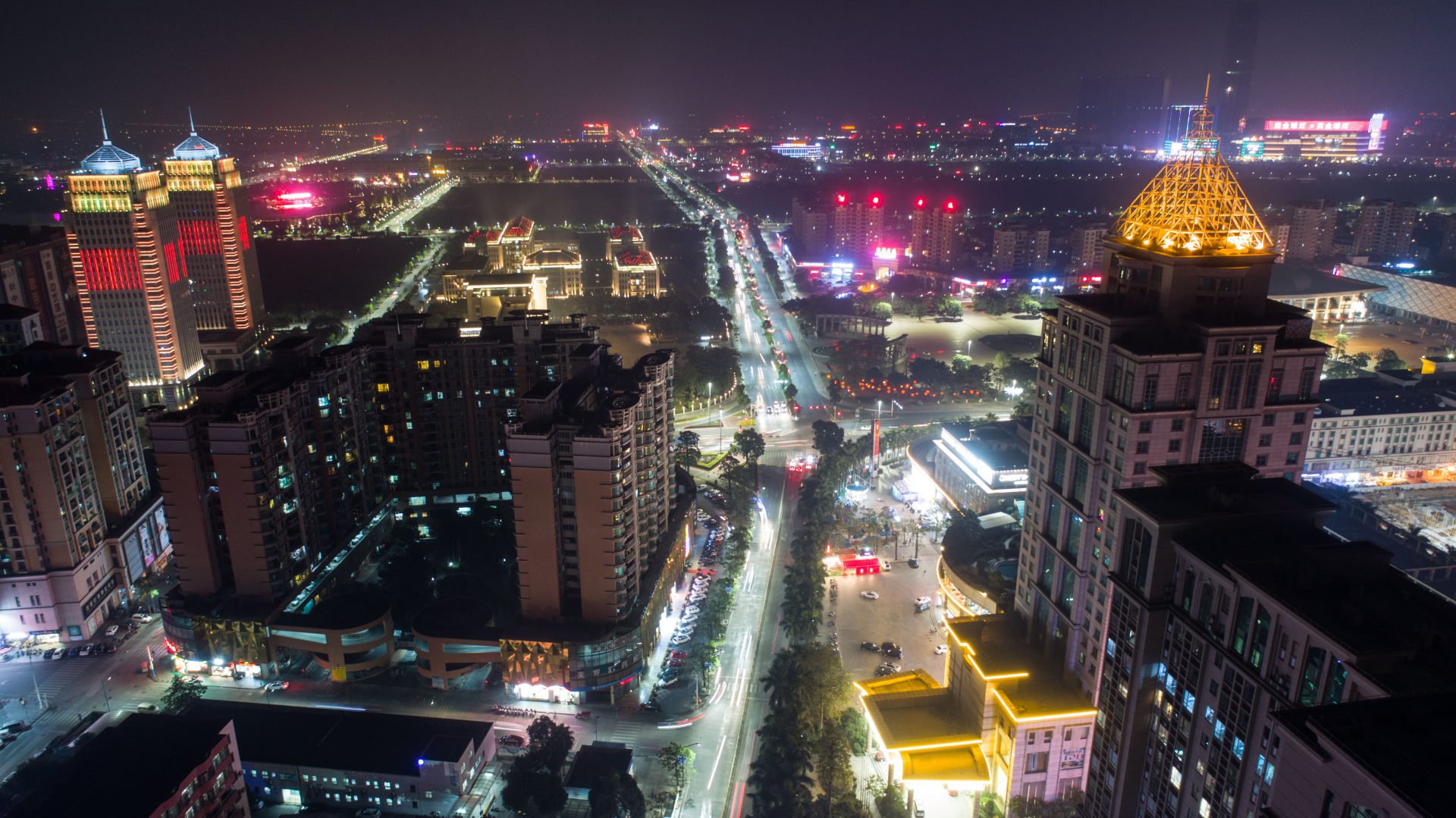 中山灯都古镇夜景