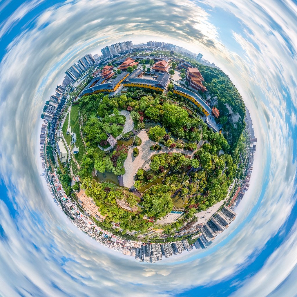 泉湖公园航拍全景