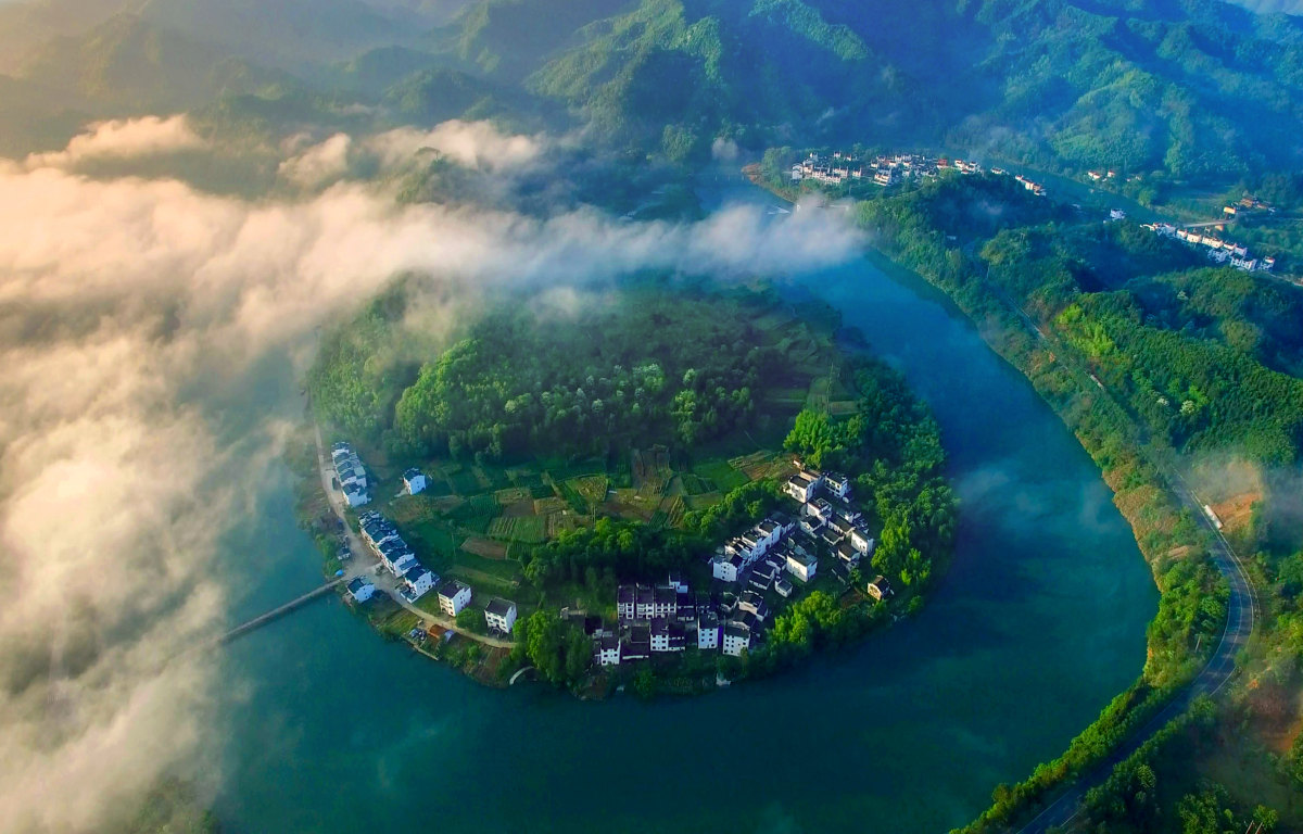 山环水绕一古村拍摄地点