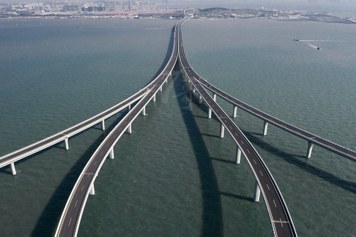青岛胶州湾大桥 By 你七哥 Skypixel