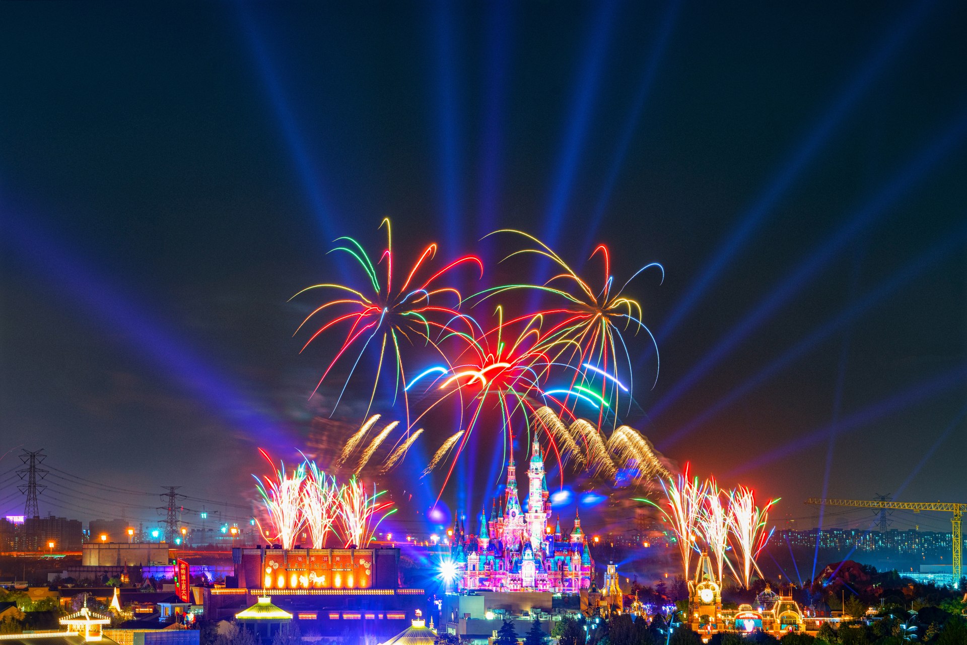 上海迪士尼漫威烟花秀