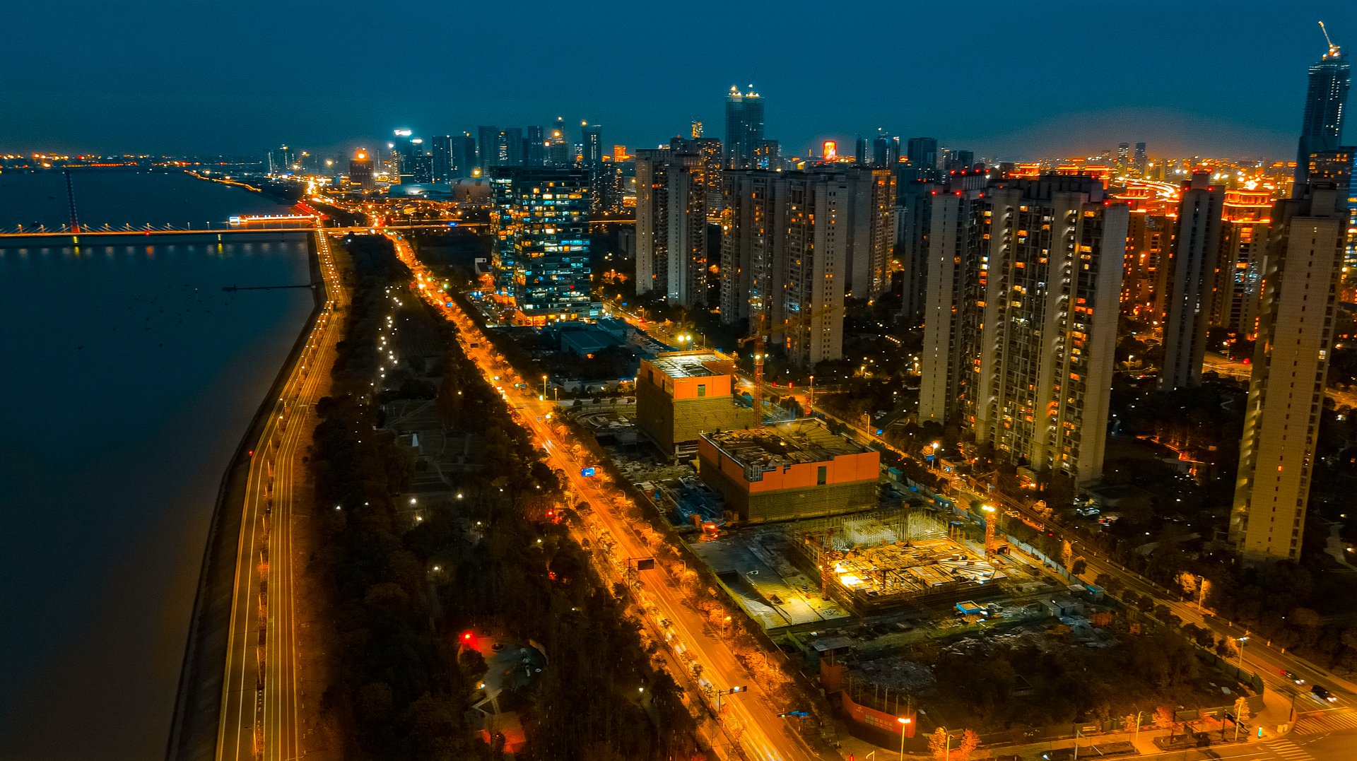 杭州濱江夜景