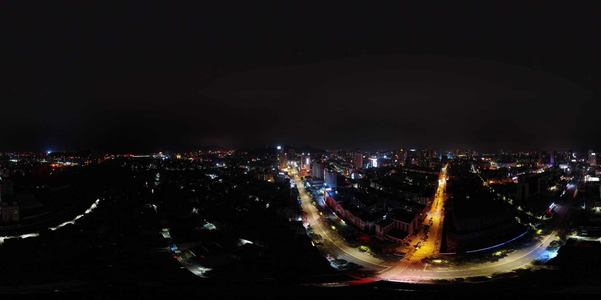 夜之城全景图图片