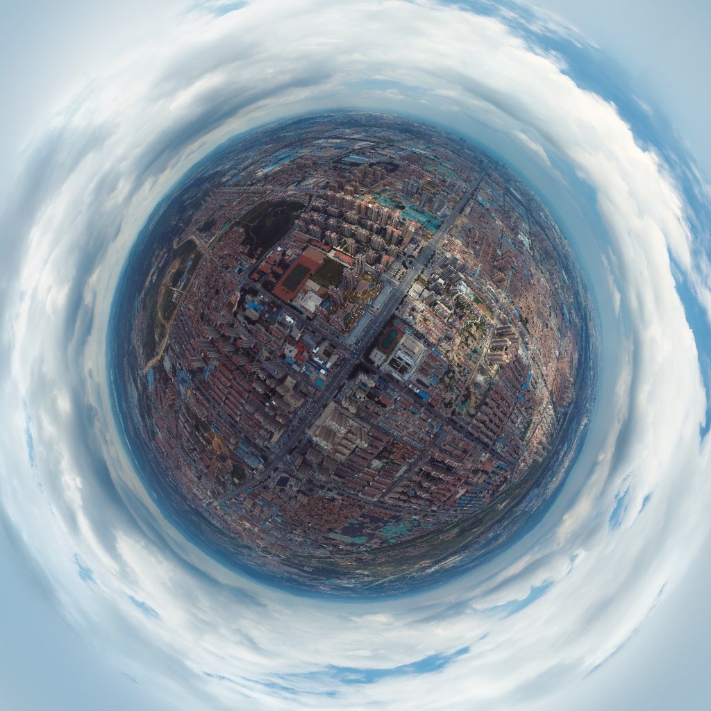 烟台市高空900米全景图