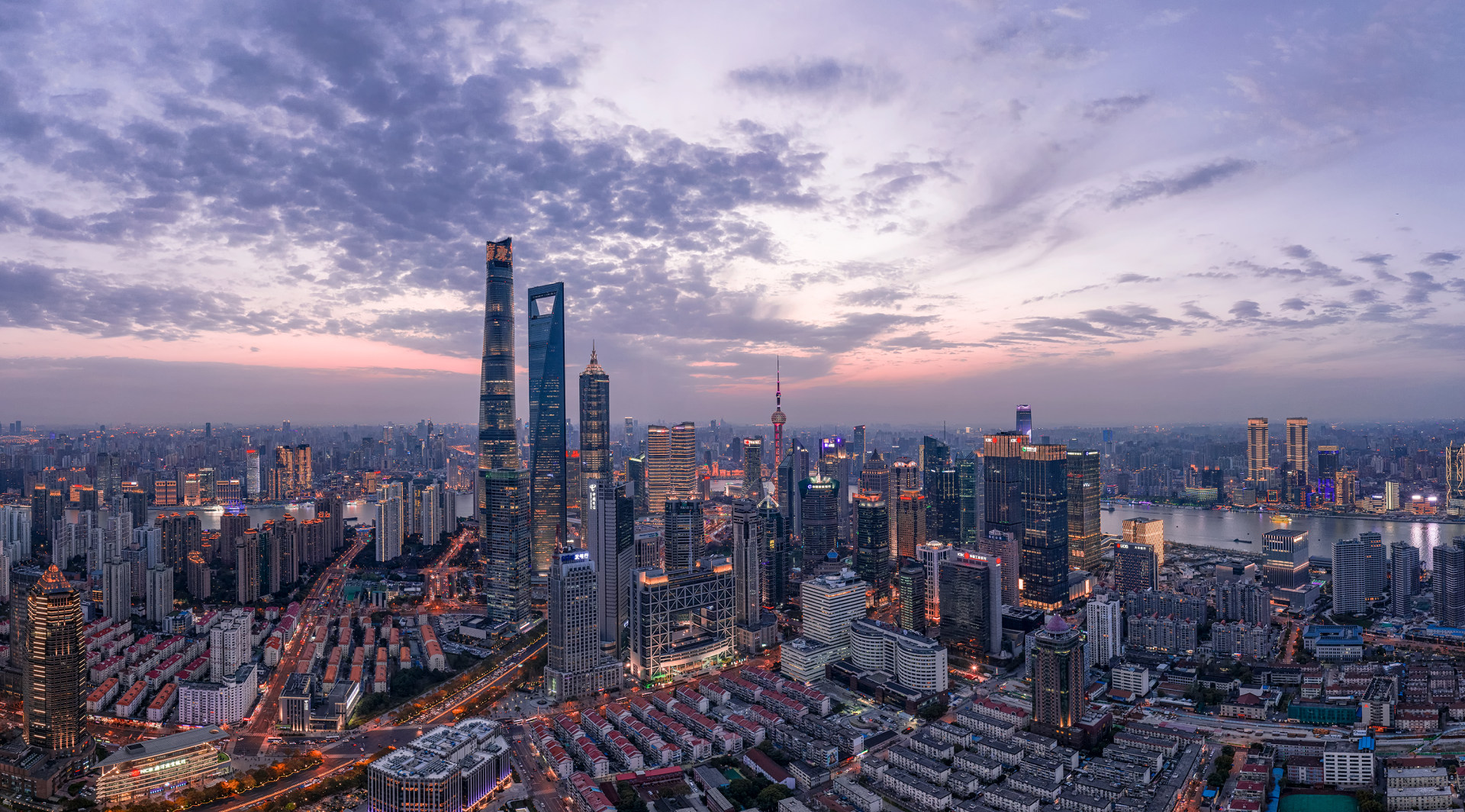上海陆家嘴全景panoramaofshanghailujiazui