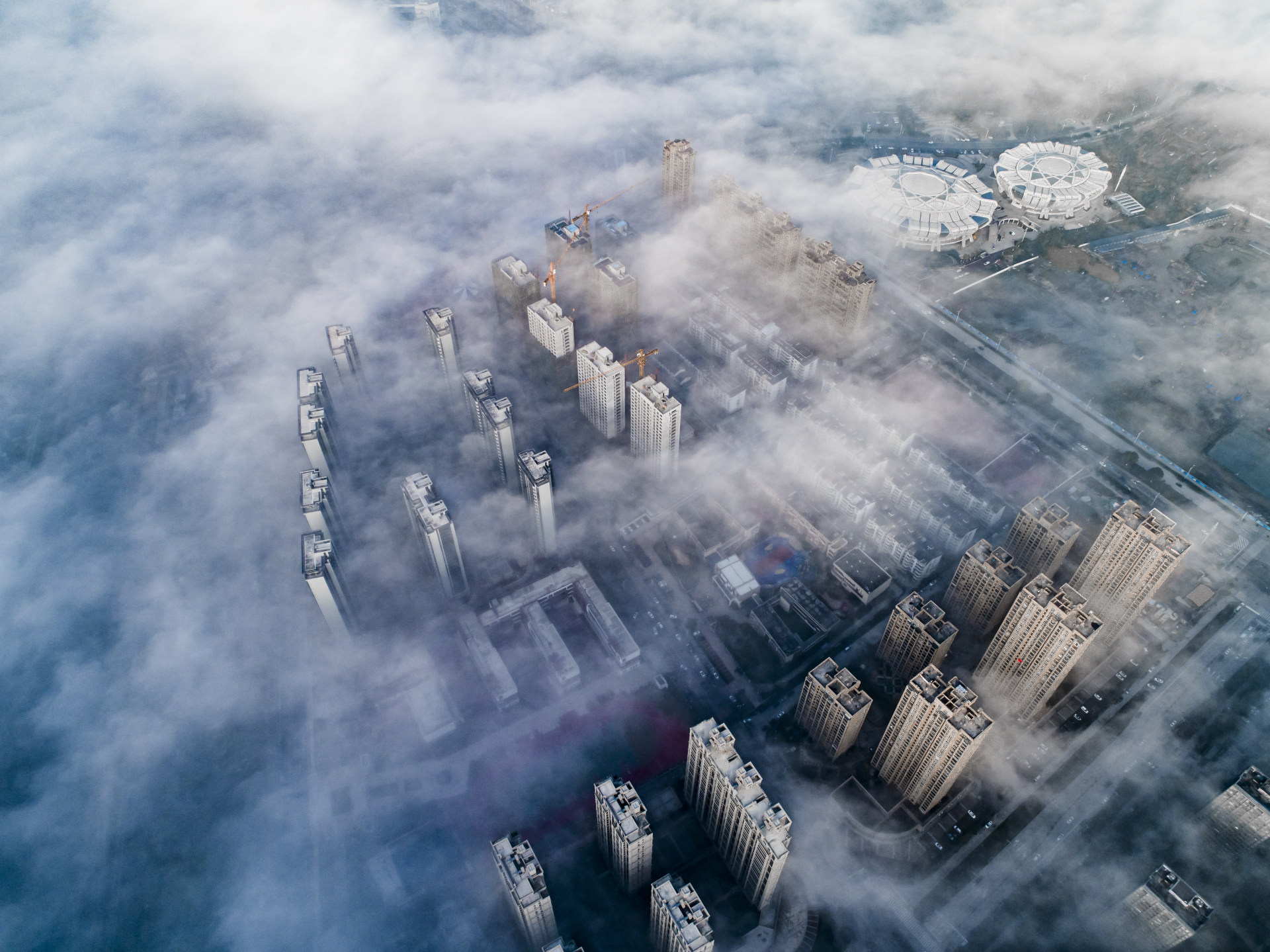 温州市苍南县灵溪镇穿云照片航拍