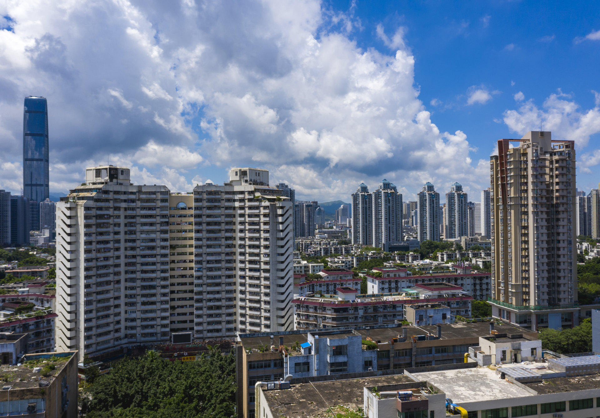 深圳福田八卦岭航拍aerialphotosofbagualingfutianshenzhen