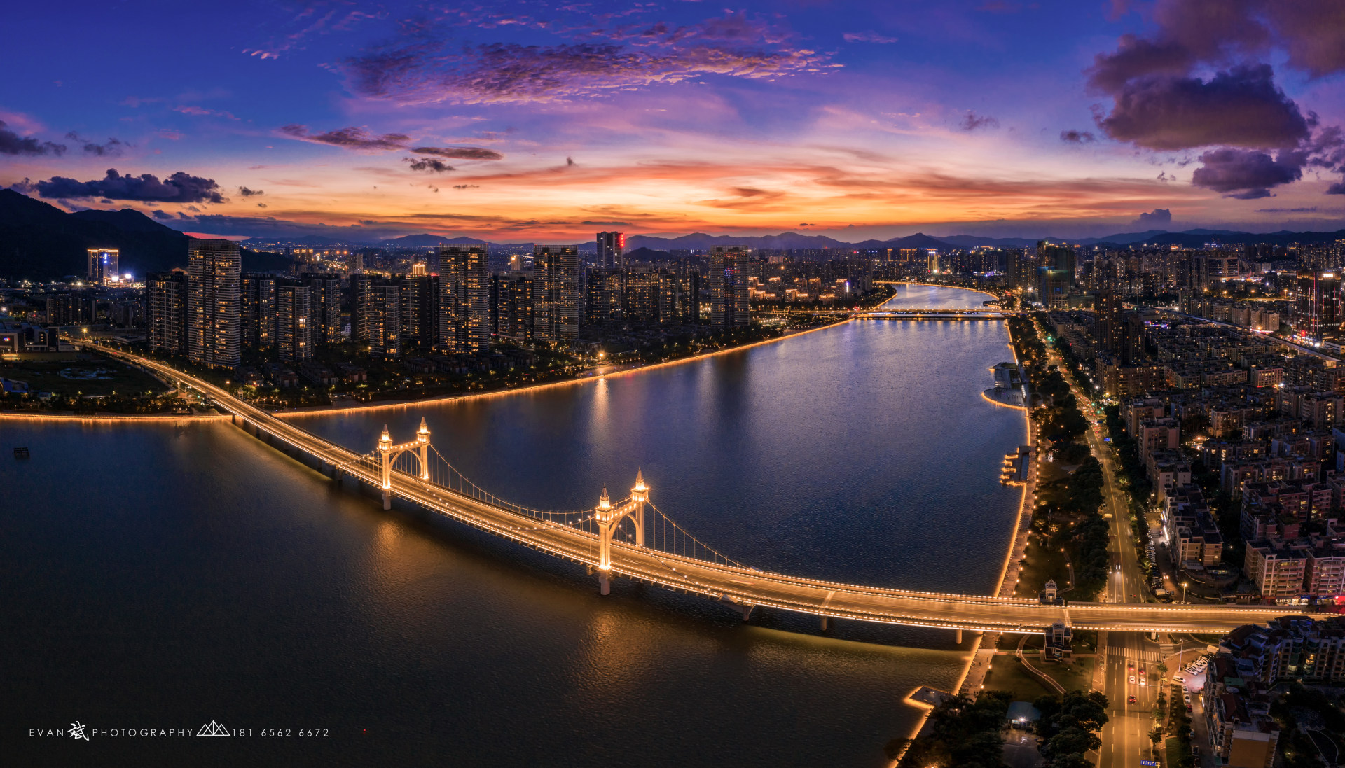 鸟瞰珠海白石桥