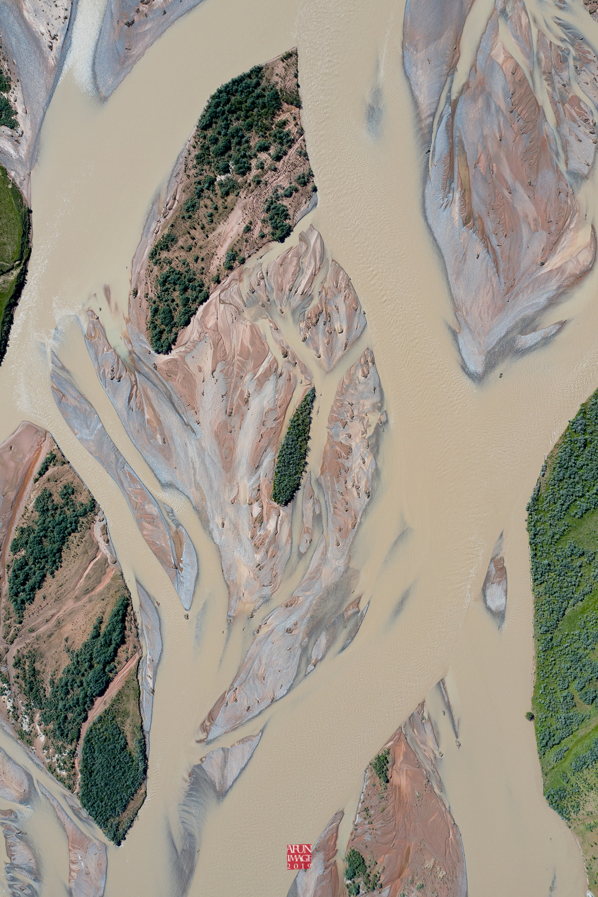 澜沧江网状水系 reticulated water system