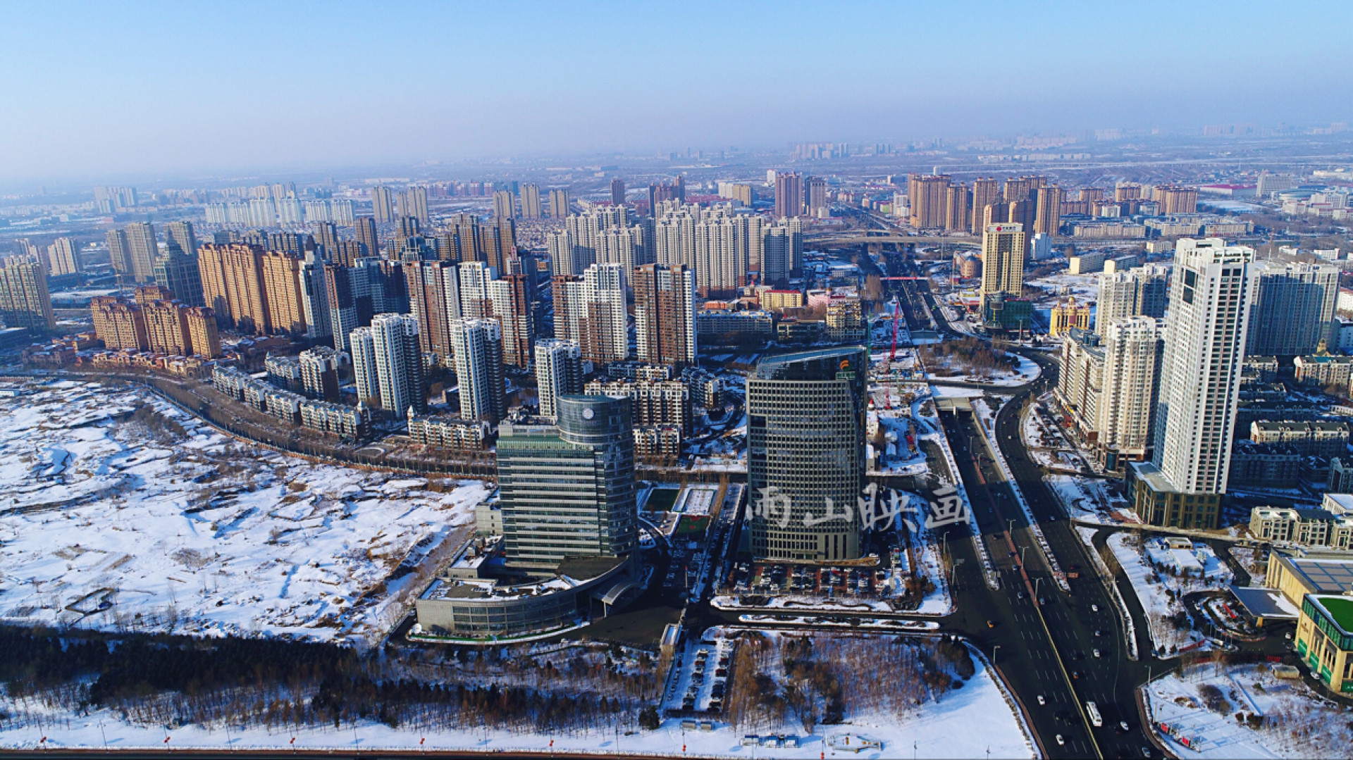 哈尔滨市松北区鸟瞰