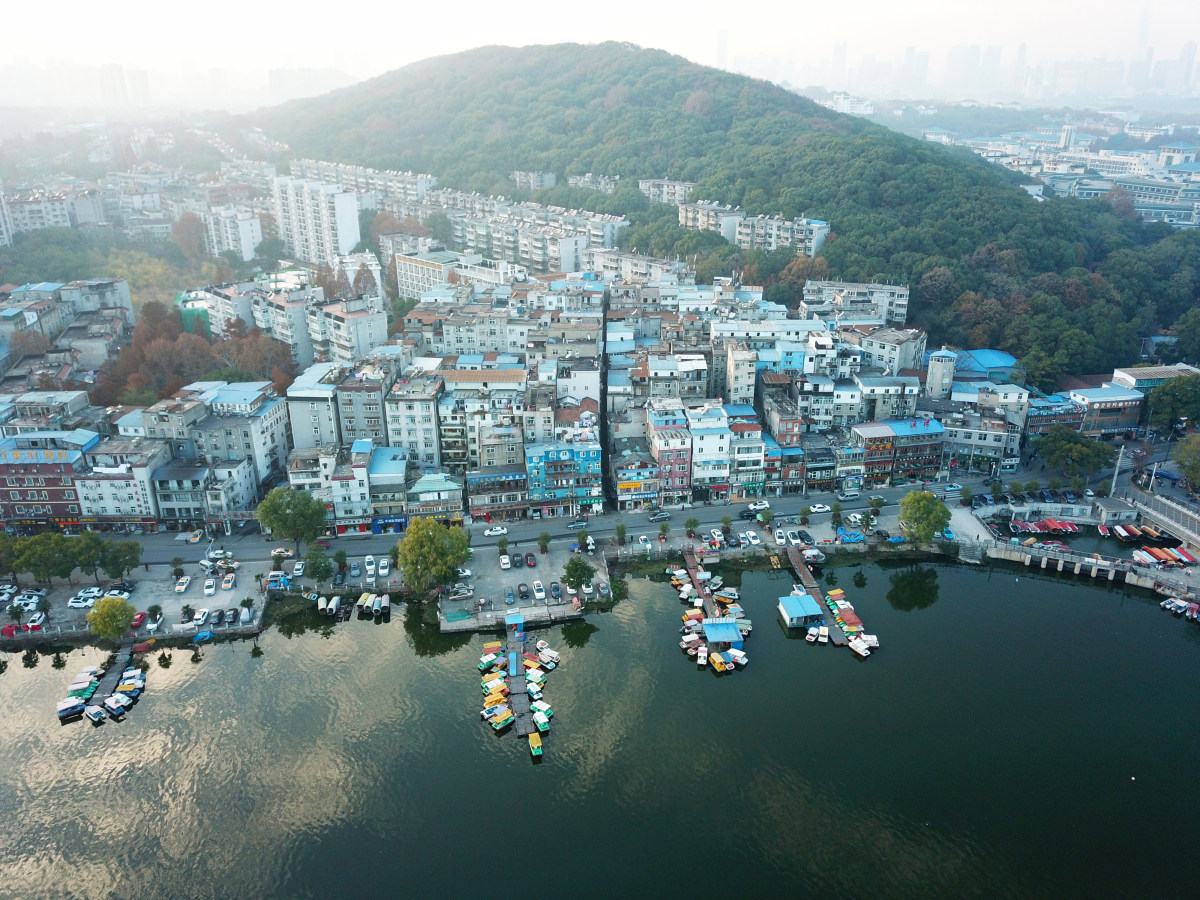 武汉市东湖边风光村