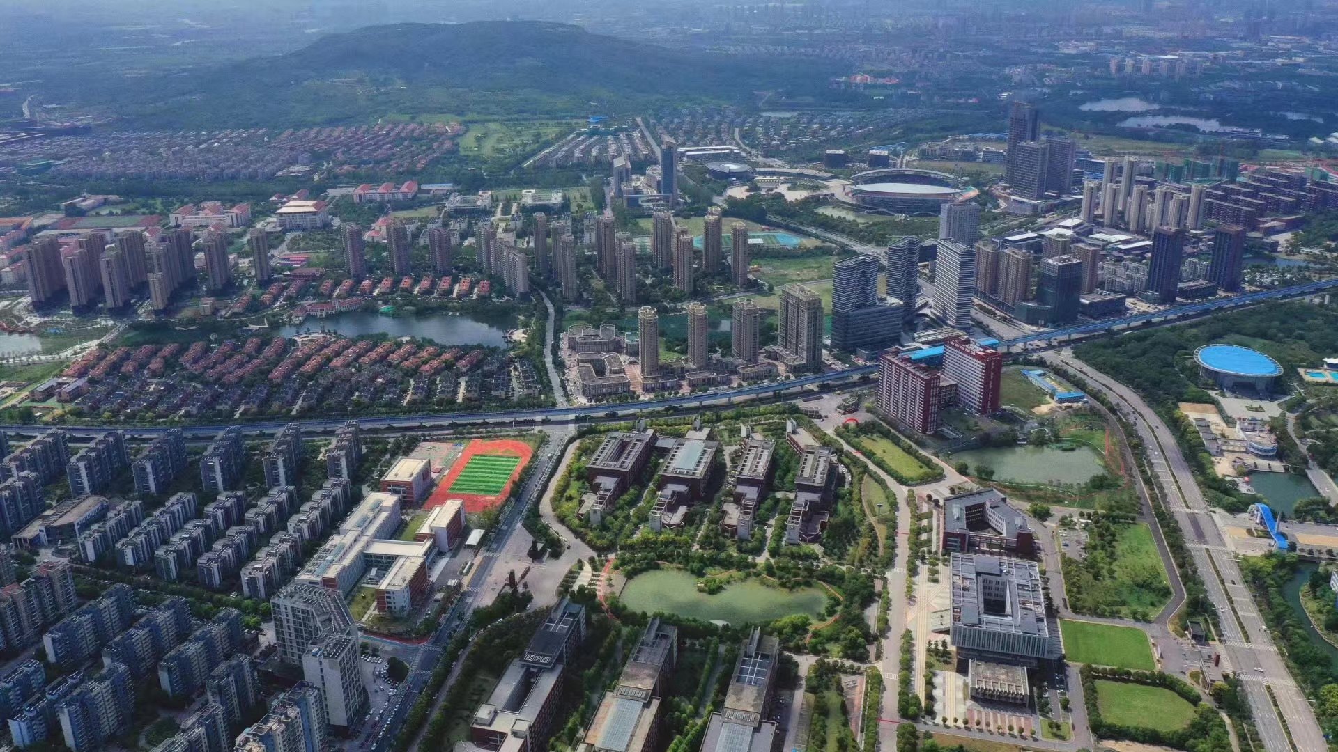 俯瞰江宁大学城