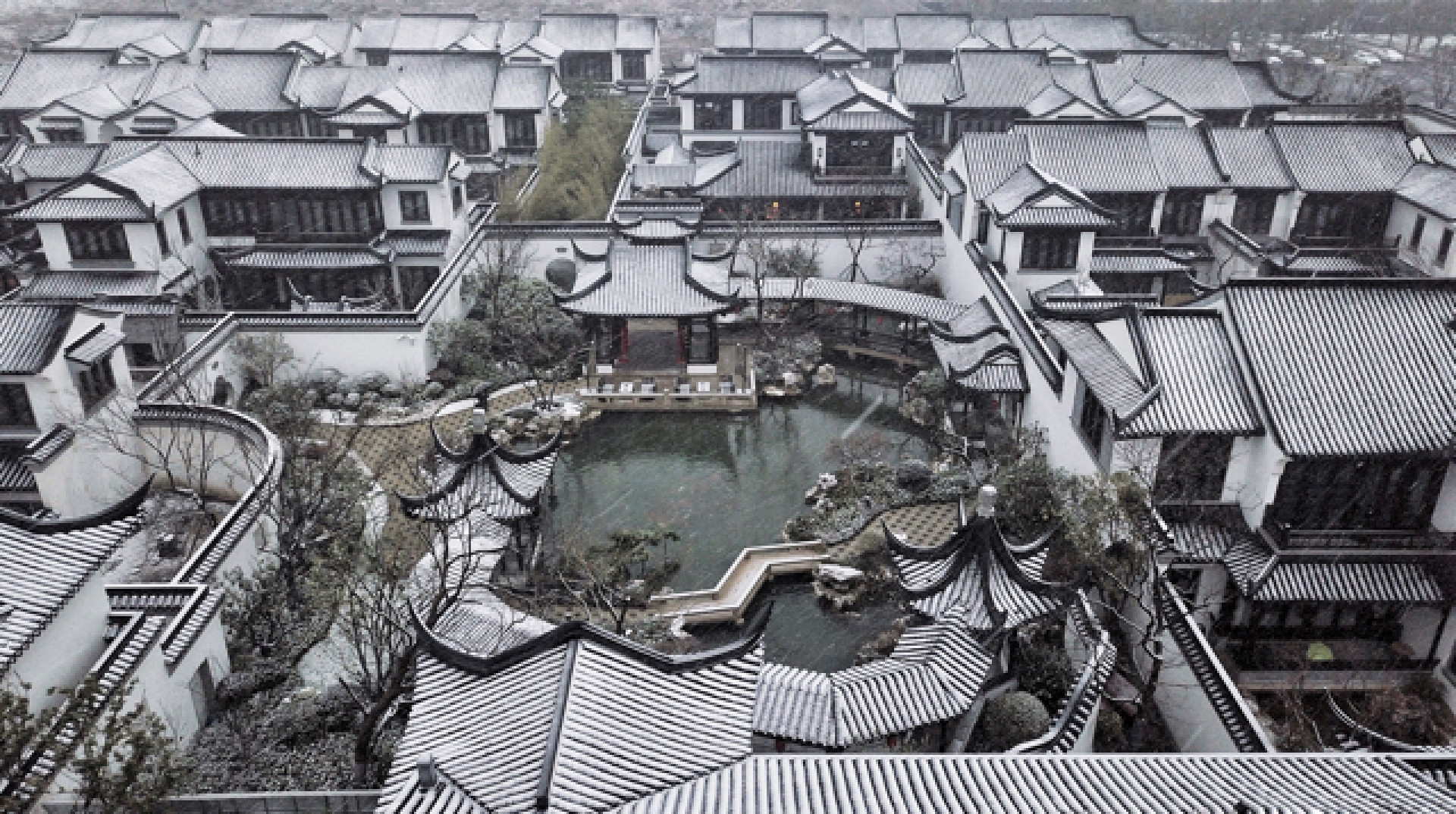 上海桃花源雪景
