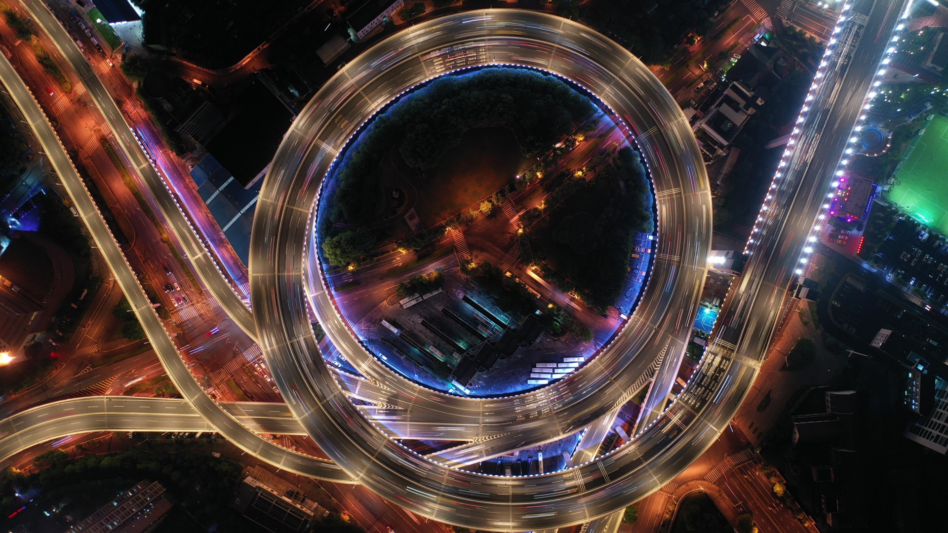 俯瞰南浦立交桥