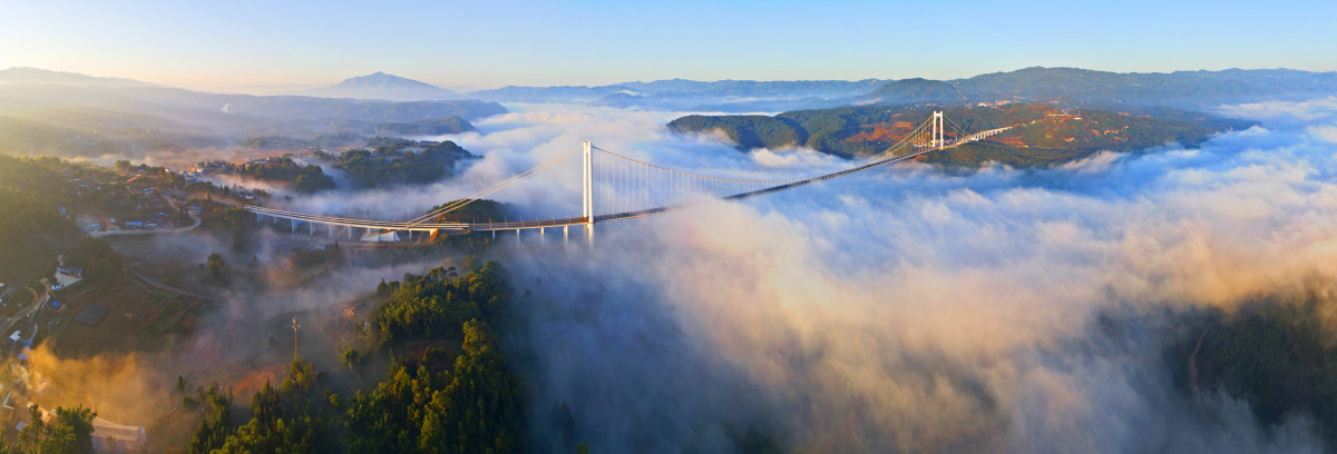 太白庶人龙江特大桥位于s10保腾高速,在云南省西部,横断山脉南段,路桥