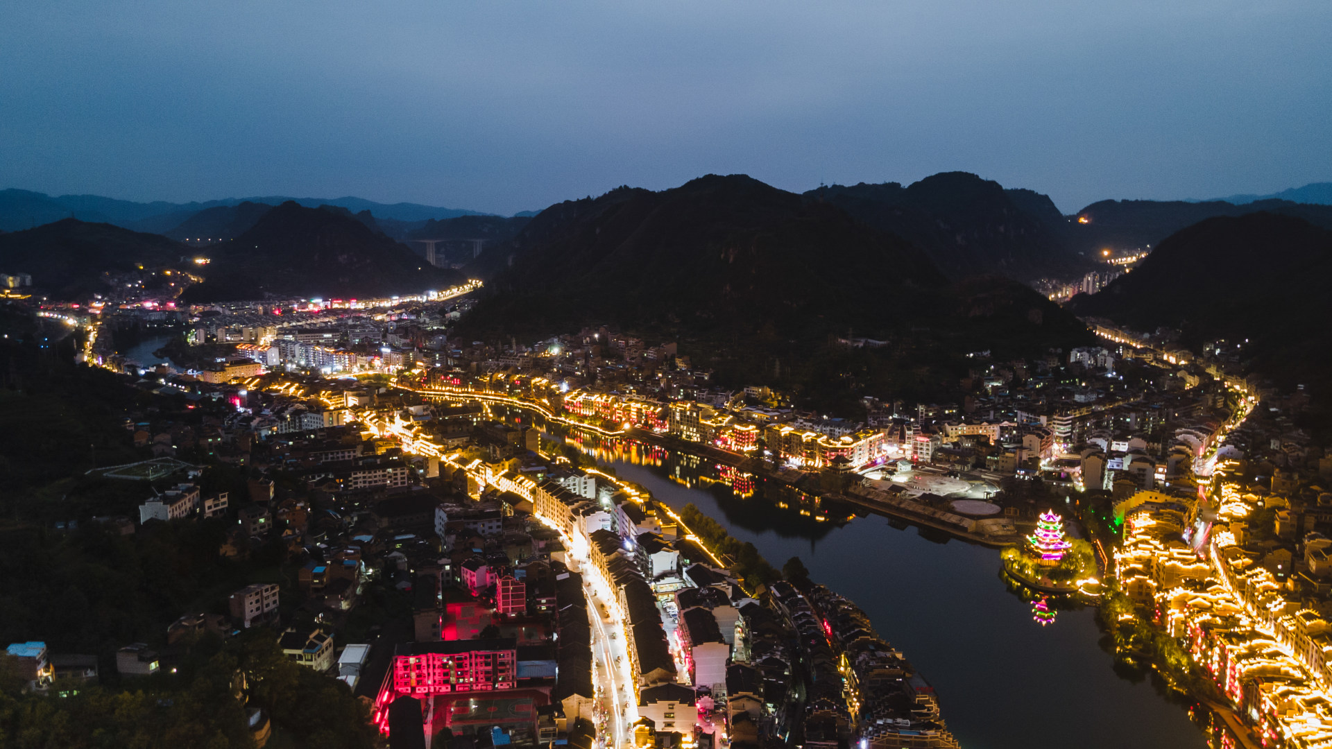 鎮遠古鎮夜景