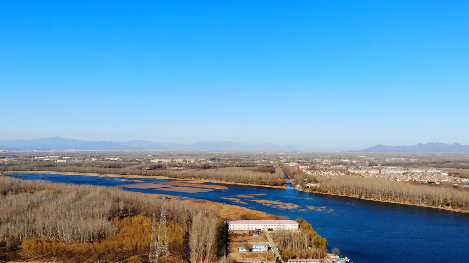 冬日北京 顺义潮白河边