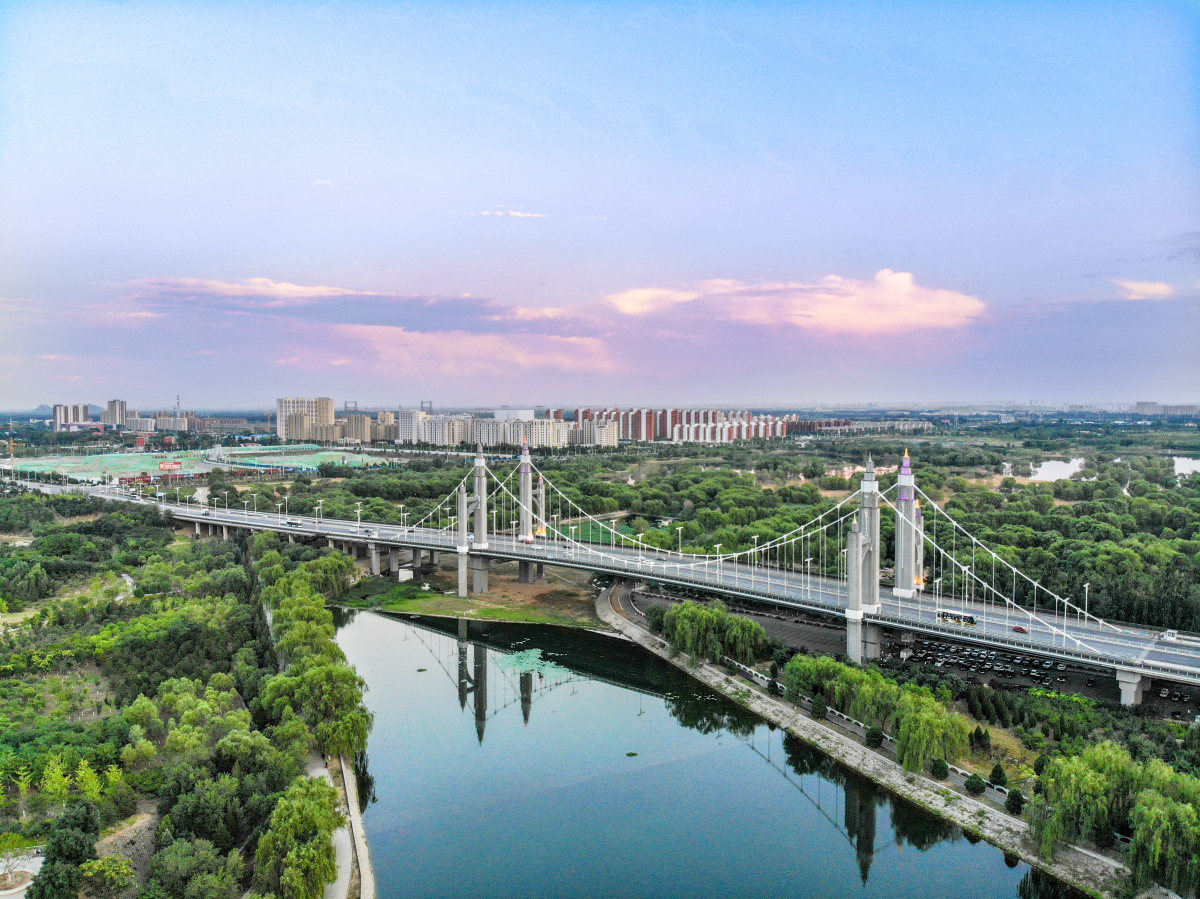 昌平南丰路跨沙河大桥图片