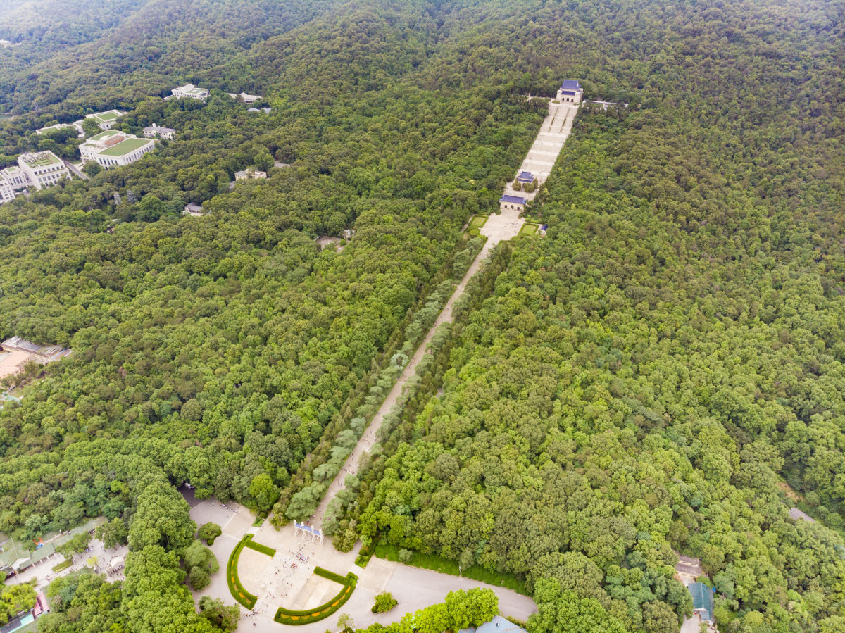 南京中山陵航拍