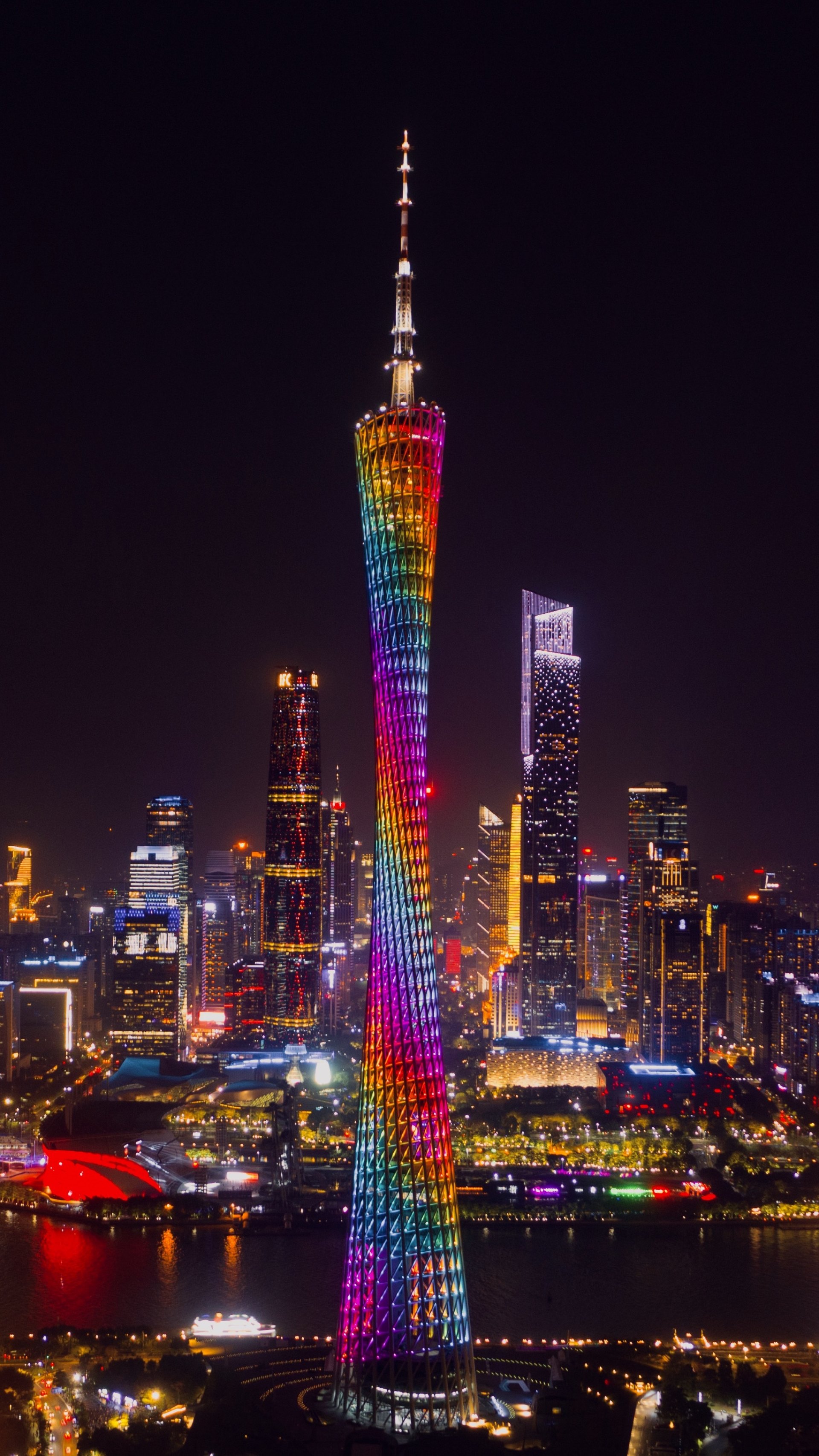 广州塔mavic 2 pro已投稿天空之城 5 周年航拍大赛广州塔夜景