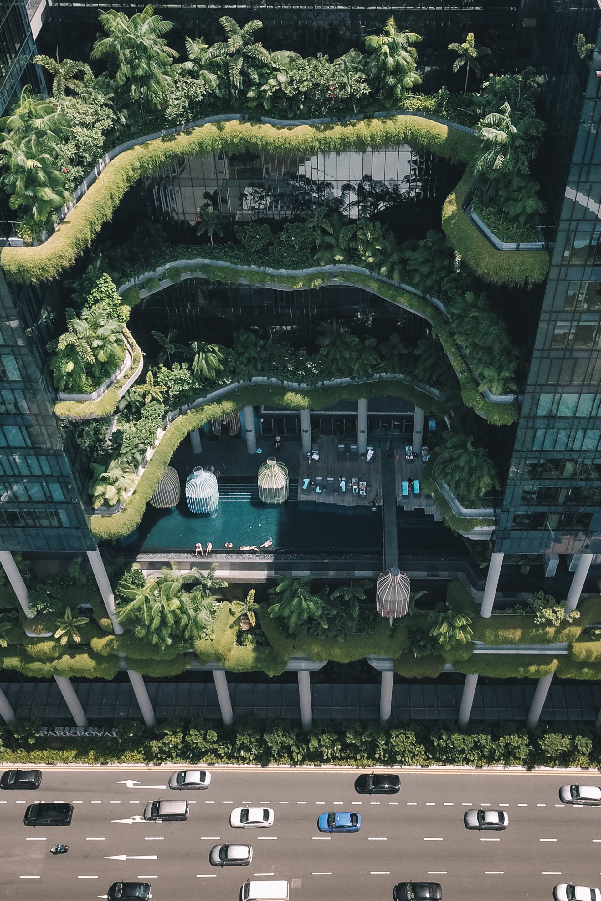 新加坡的建筑上的秘密花园