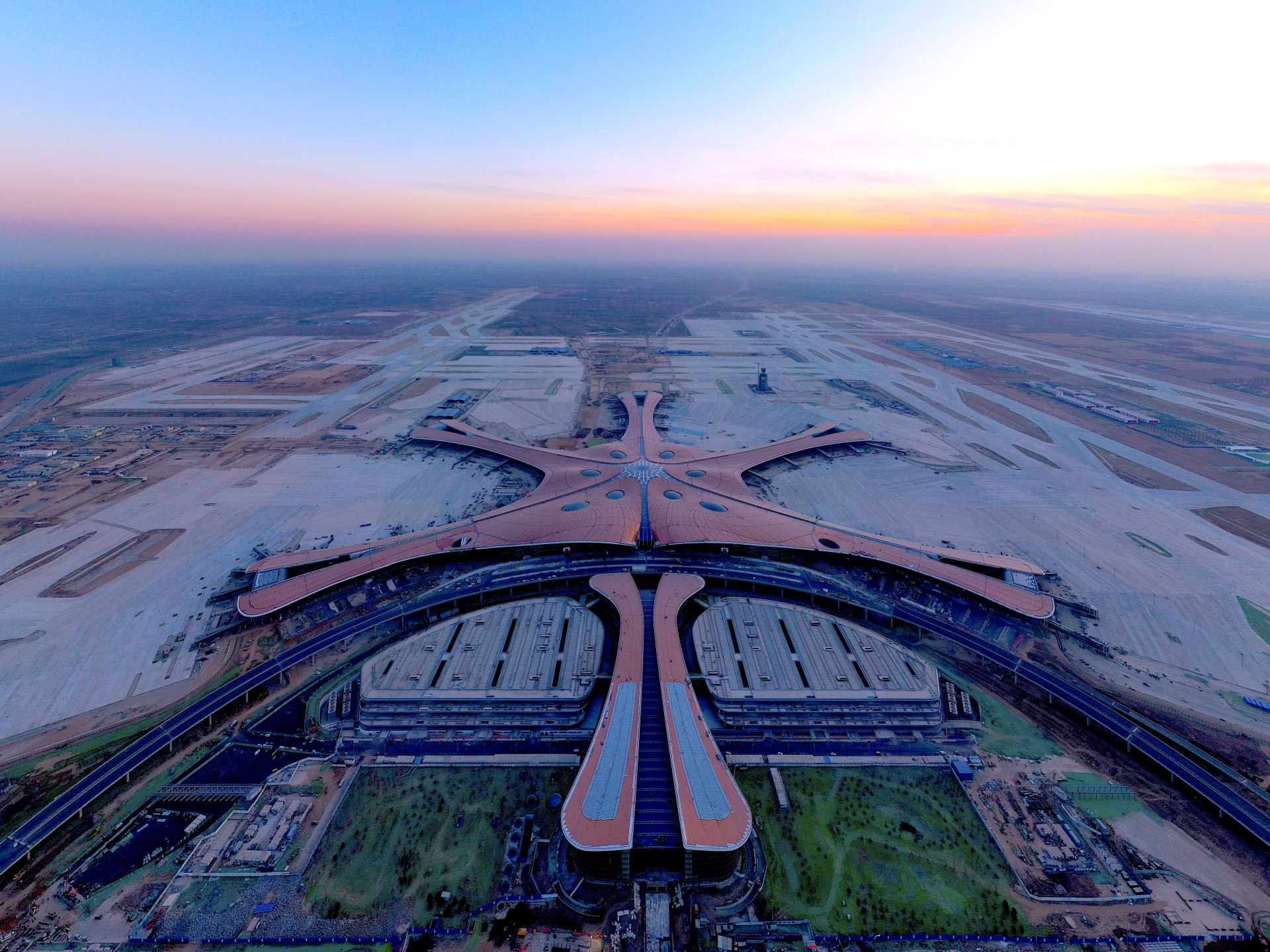 北京大兴国际机场俯瞰全景