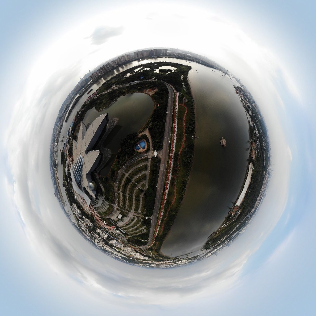 上帝之眼俯瞰广州大学城科技展览馆