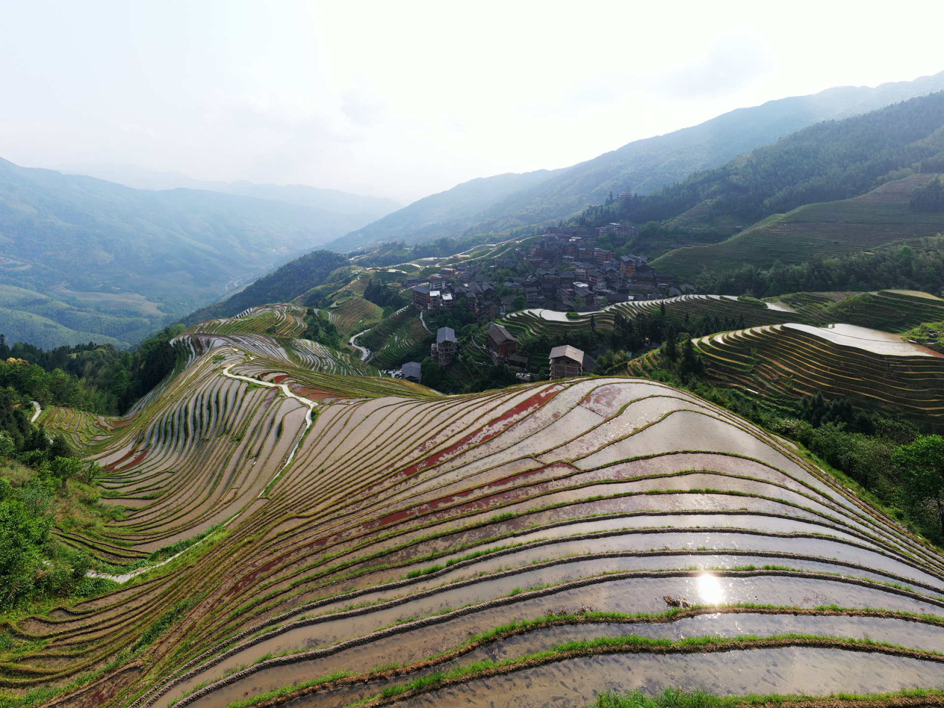 龙脊梯田九龙五虎图片