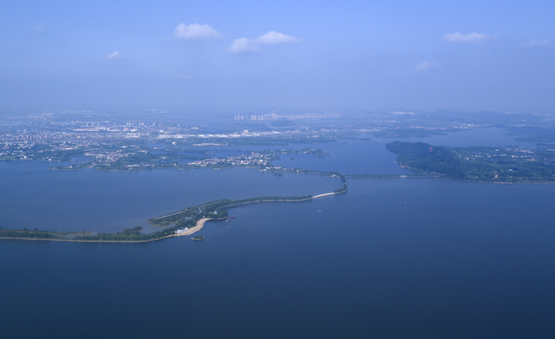 武汉东湖照片绿道图片