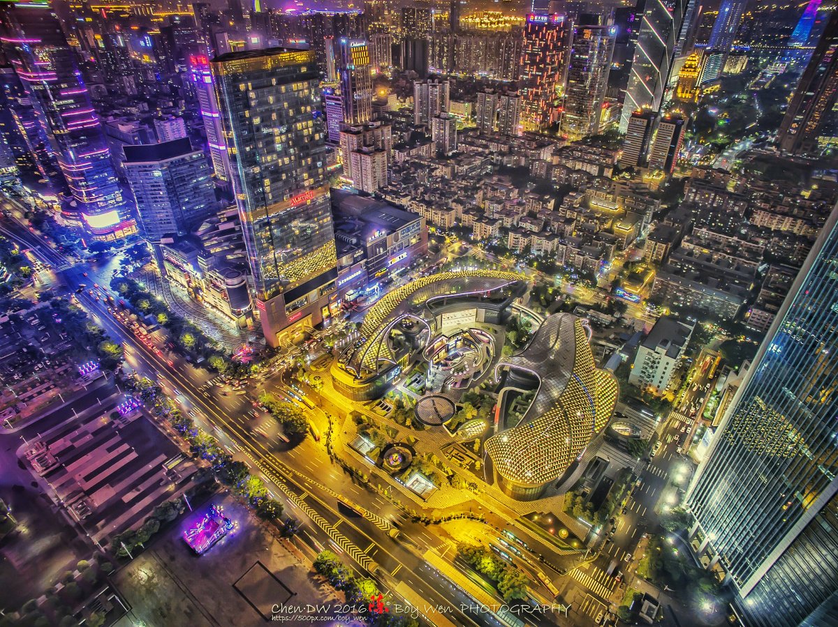 鸟瞰天河商圈 By Boy蚊 Skypixel