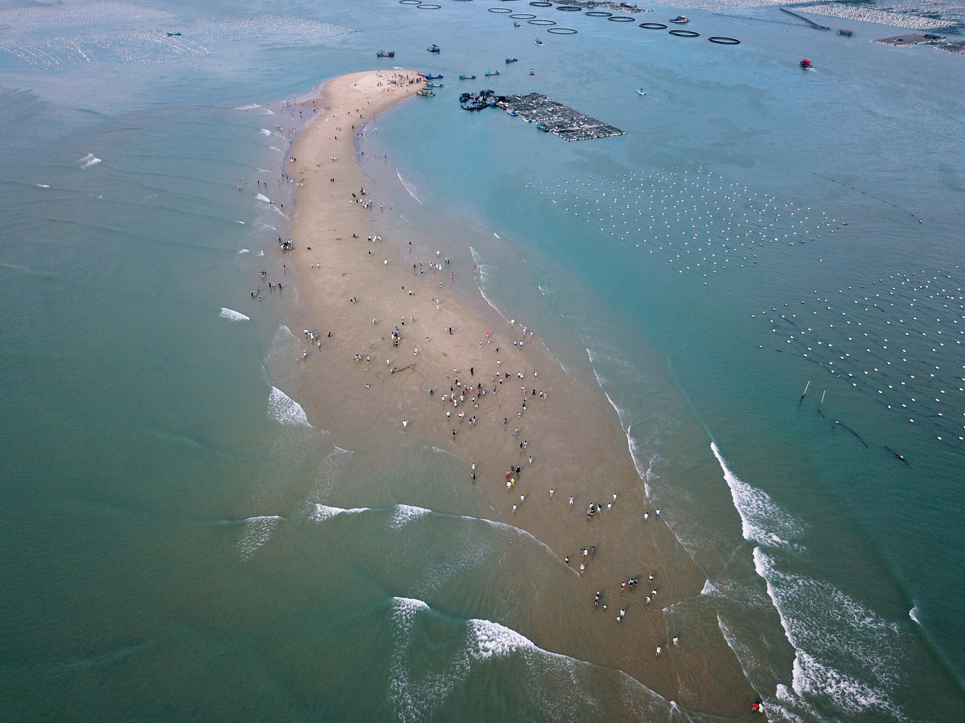 福建东山岛鱼骨沙洲