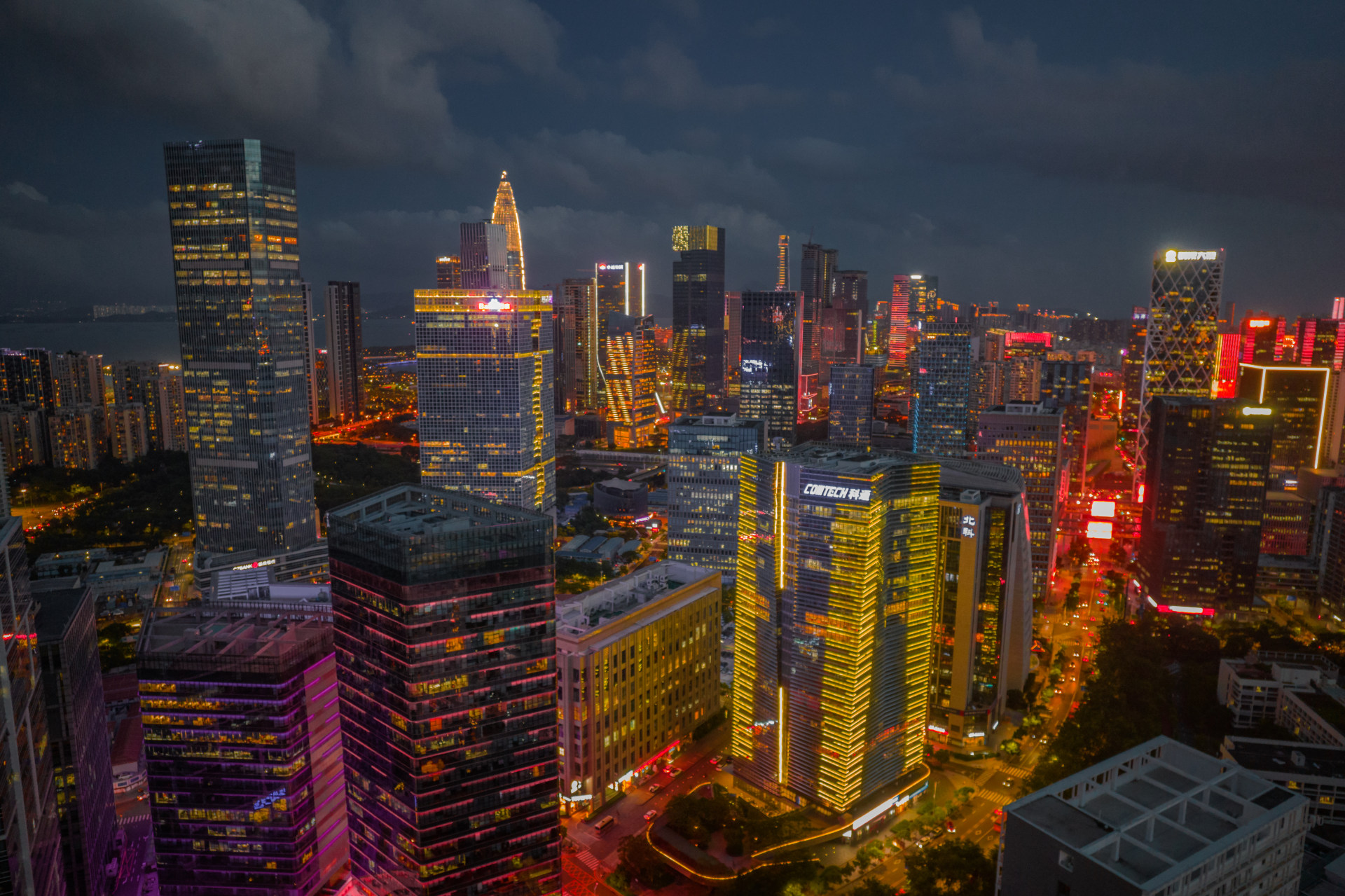 粤海街道的夜晚