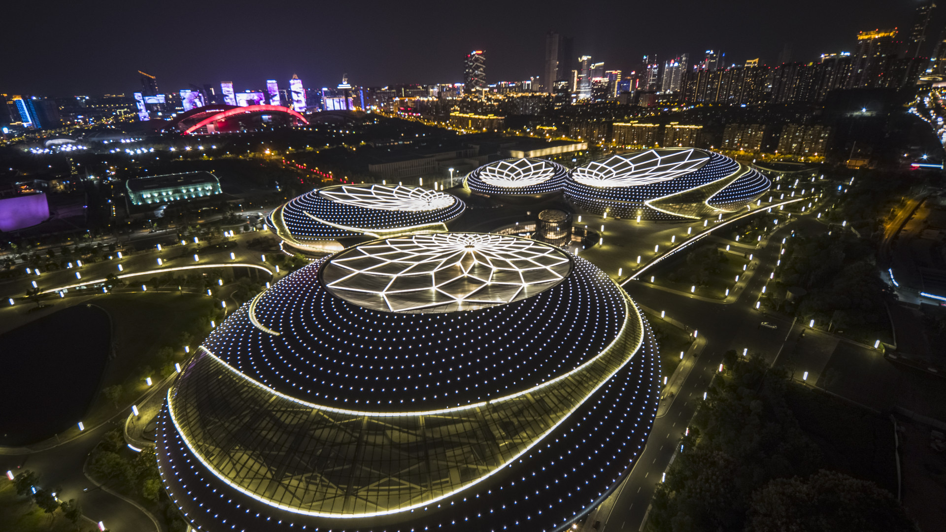 江苏大剧院超燃夜景