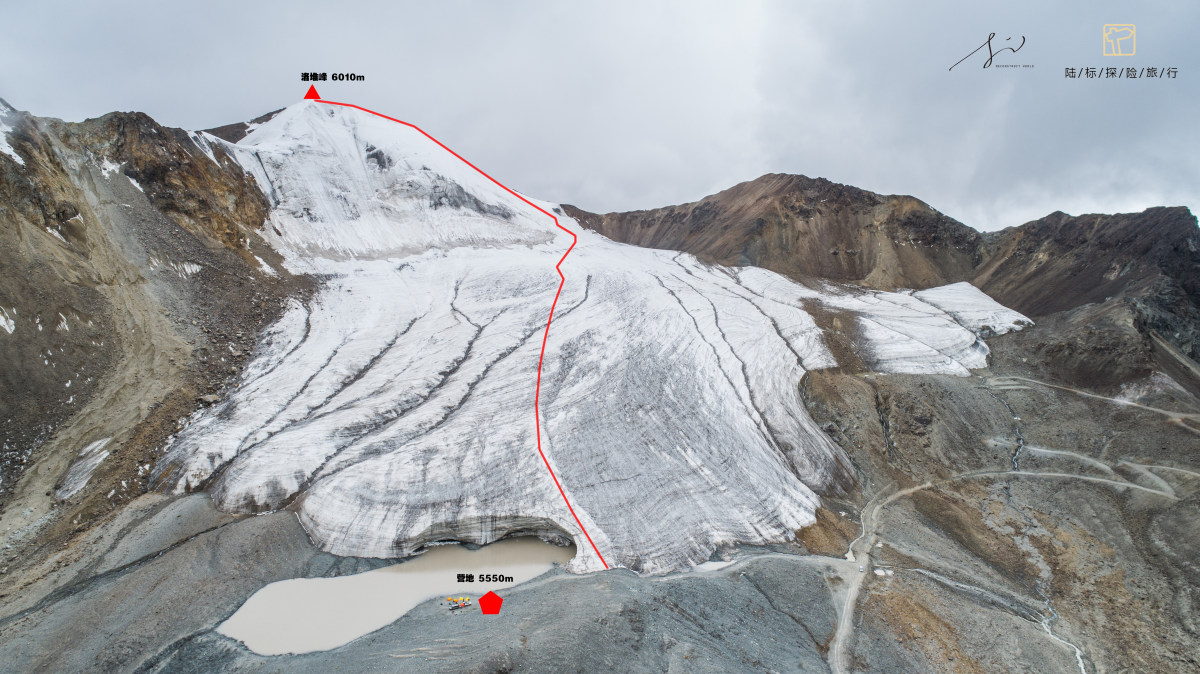 洛堆峰登山营地 起飞海拔5500米