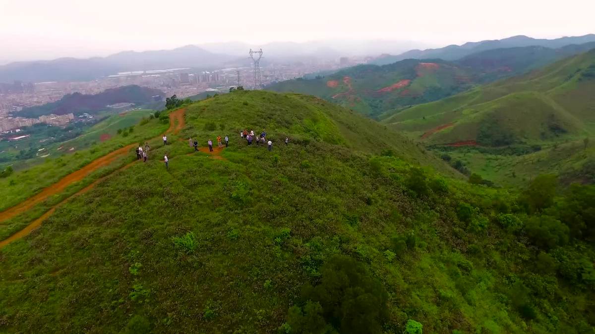 黄埠山顶公园航拍视频