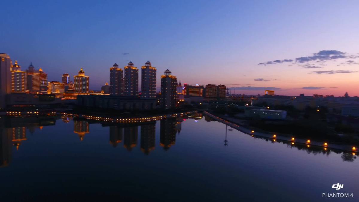 座標滿洲里 · 北湖公園,夜景真的很美!空氣真的很好!天空真的很藍!