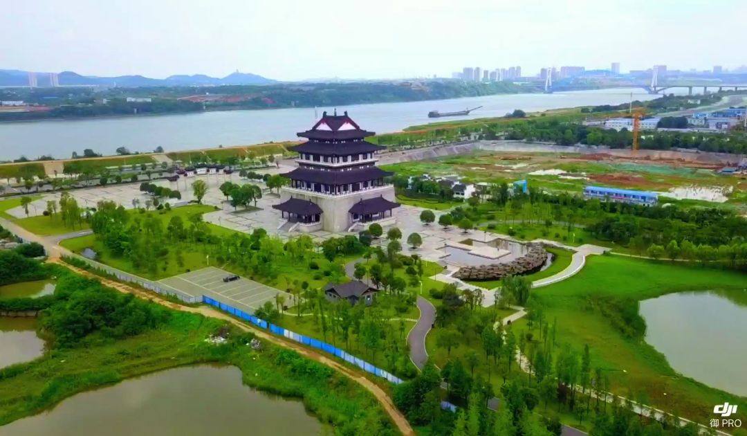 湘潭市九華湖德文化公園美麗風景