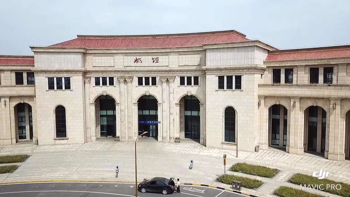 枫泾汽车站等周边航拍