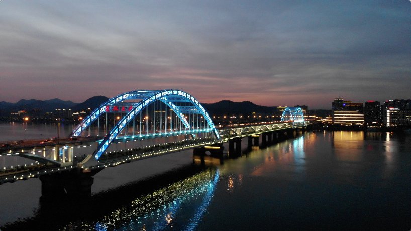 复兴大桥夜景