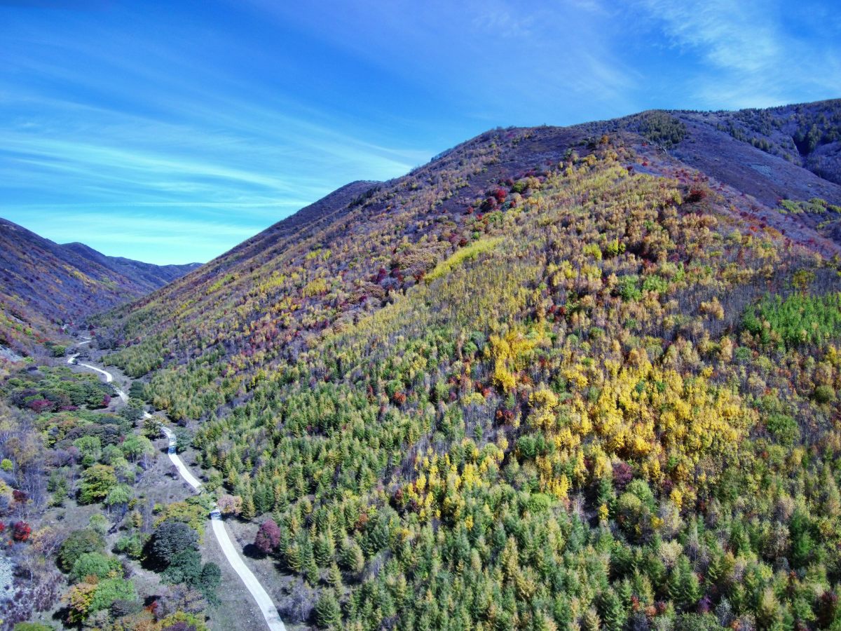 航拍赤城黑龙山美景