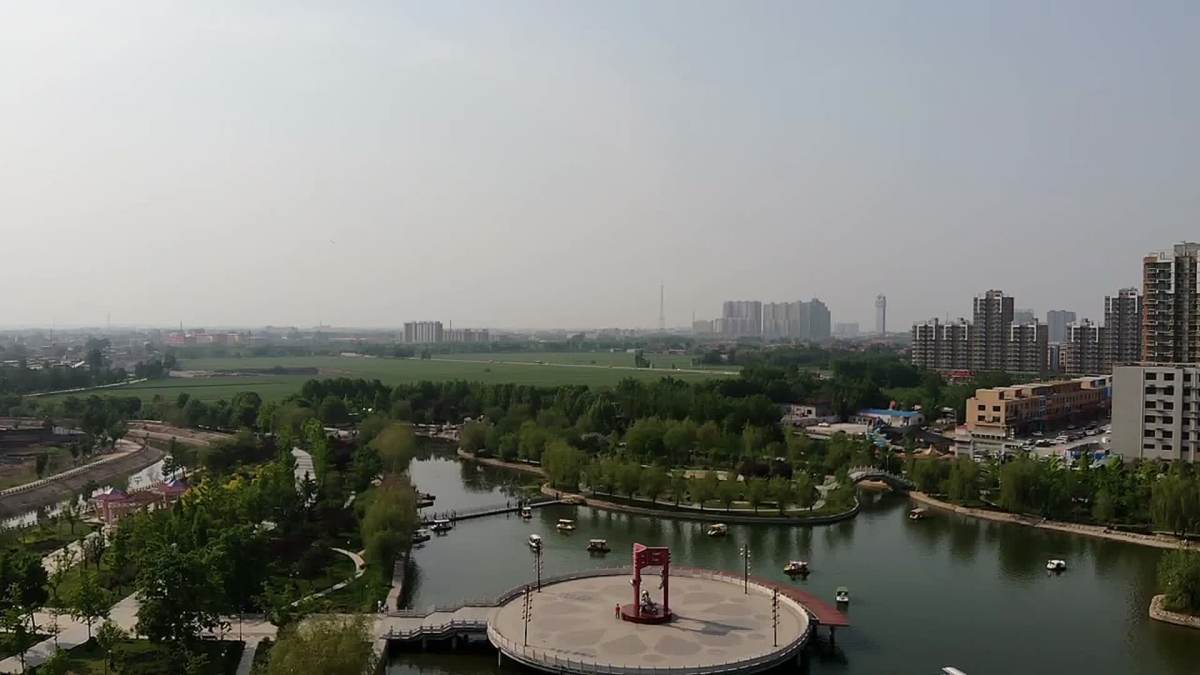 第一次航拍宁晋汪洋沟公园4.29-森森森