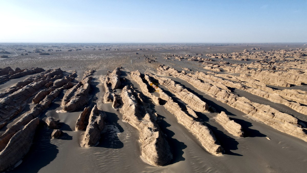 甘肃雅丹魔鬼城航拍