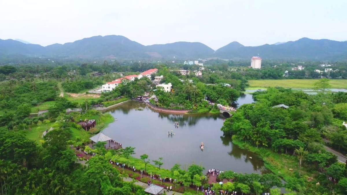 三亚美丽乡村中廖村启幕航拍