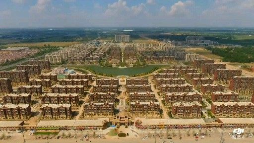 航拍山东阳谷宓城凤栖湾 20180502