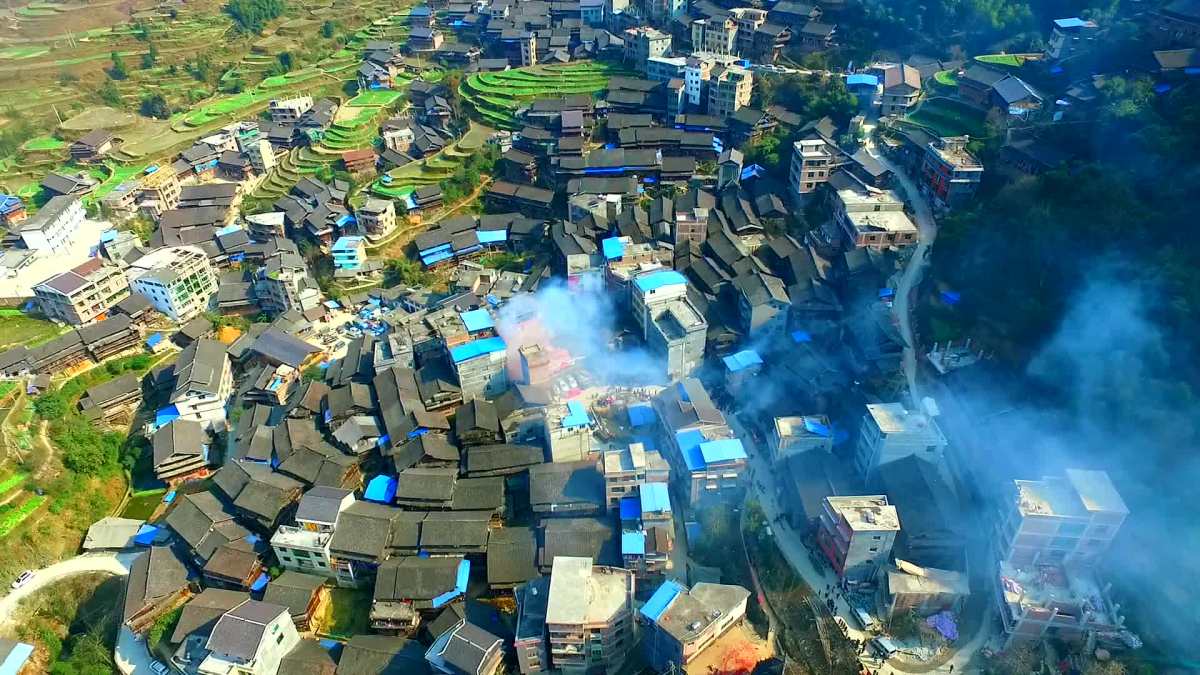 『拜年啦』视频 | 航拍 | 2018正月初一独峒镇唐朝村赶贼节 来自 三江