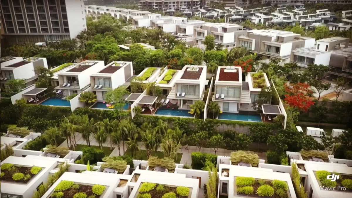 三亚艾迪逊泳池别墅连线开坛发红包