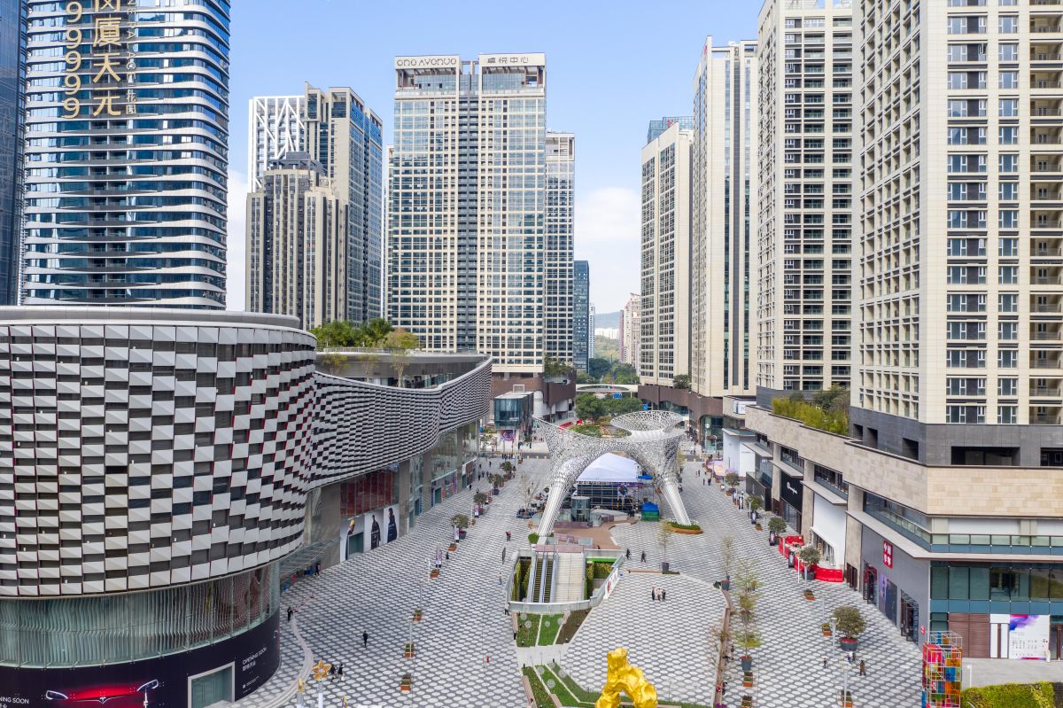 岗厦天元花园新房航拍讲盘视频