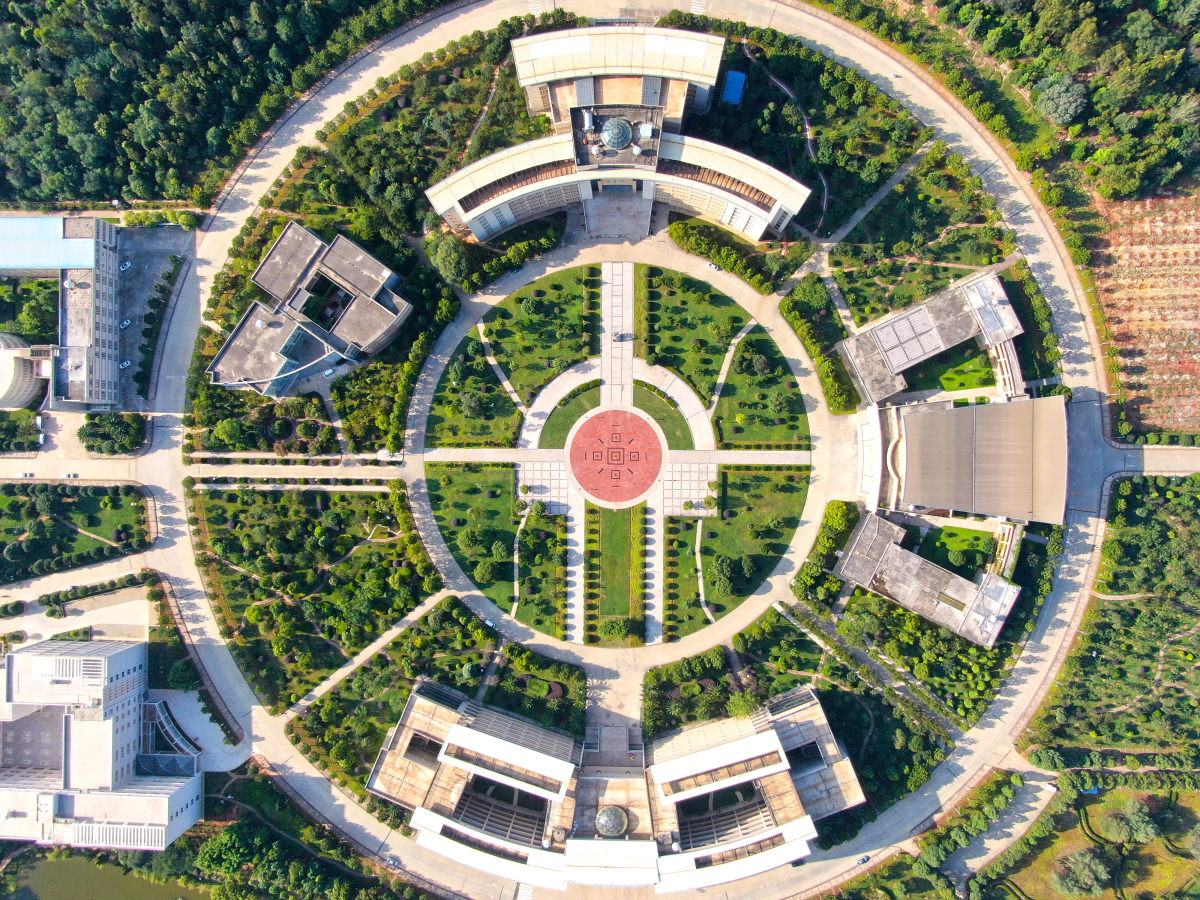 航拍曲靖师范学院