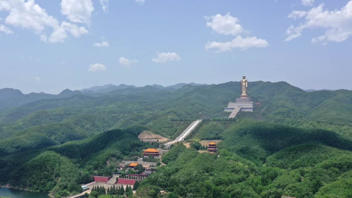 平顶山中原大佛和尧山绿植飞行赏