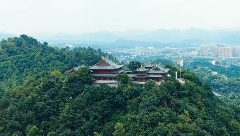 昭山古寺 来自 dji上帝视角 | 天空之城
